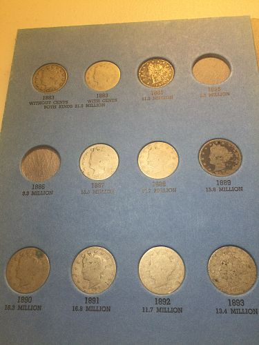 Tough Near Complete Set 1883 to 1912 Liberty V Nickels- Many Rare Dates & D Mint