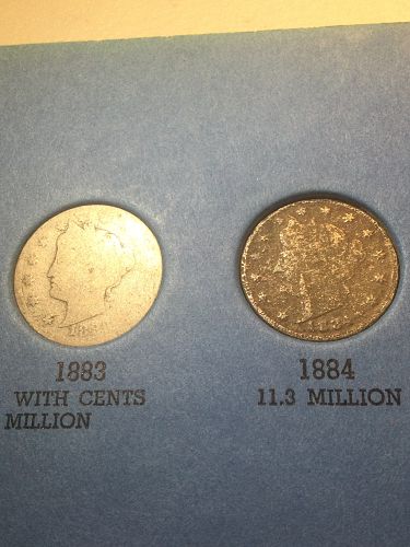 Tough Near Complete Set 1883 to 1912 Liberty V Nickels- Many Rare Dates & D Mint