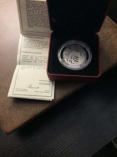 2013 .9999 Silver 28g Canada Arctic Fox OGP COA 925/8500 Minted - 0.90 T Oz ASW