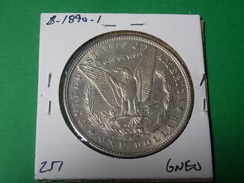 1890 Morgan Dollar  AU50  #-$-1890-1