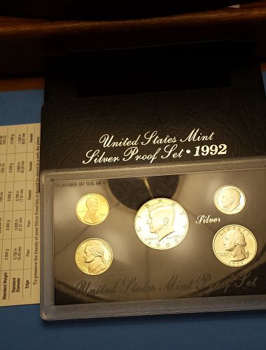 1992 S Silver Proof Kennedy Set