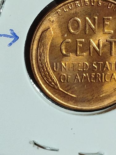 1940-S LINCOLN WH. CENT REV.: DIE CLASH, S/T GREASE , OBV.: LARGE DIE CRACK, MS66R