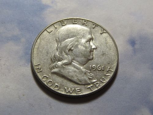 1961-D  FRANKLIN HALF DOLLAR ~ (90% SILVER) ~ LOT J834
