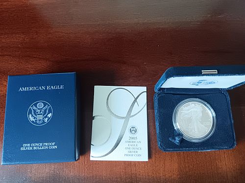 2005 American Silver Eagle Proof Coin