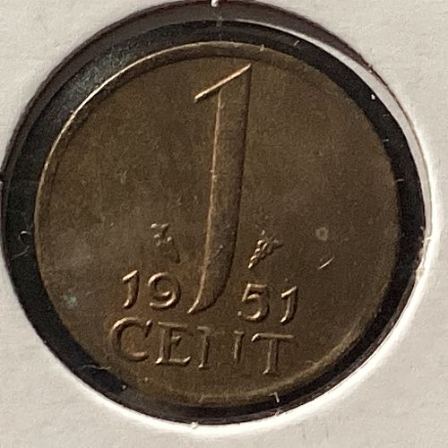 1951 Netherlands 1 Cent