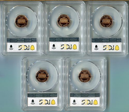 1993 - 97 - S  LINCOLN  CENT  GROUP --  PCGS  --  PR 69RD DCAM