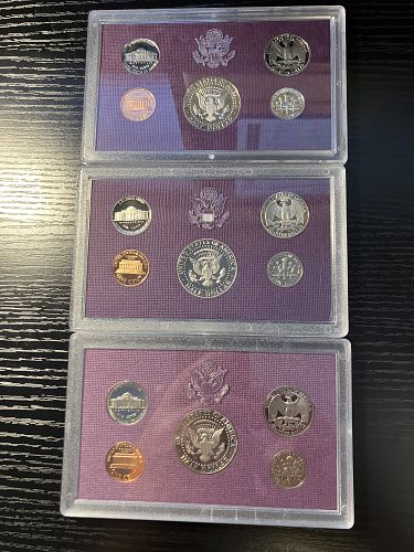 1986, 1987, 1988 Proof Sets