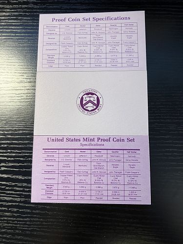 1986, 1987, 1988 Proof Sets