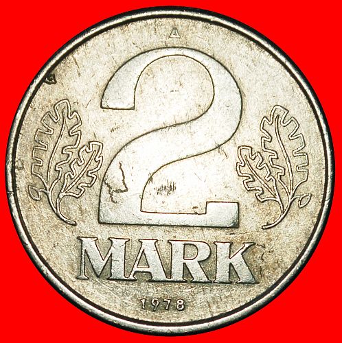 Ⰿ HAMMER AND COMPASS (1972-1990): GERMANY ★ 2 MARKS 1978A!