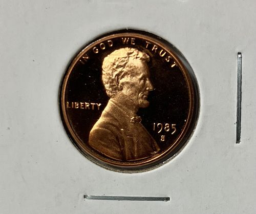 1985 S Proof Lincoln cent