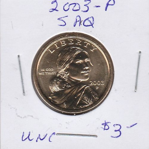 2003 P  SACAGAWEA GOLDEN  DOLLAR