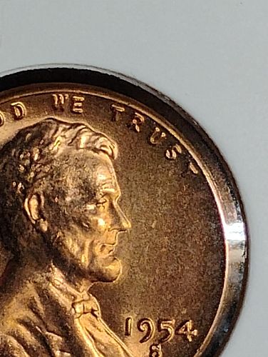1954-S S/S  LINCOLN WHEAT CENT DDO RPM-A-569 MS-67 RED