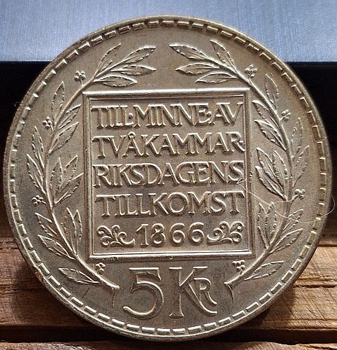1966 Sweden Silver 5 Kronor