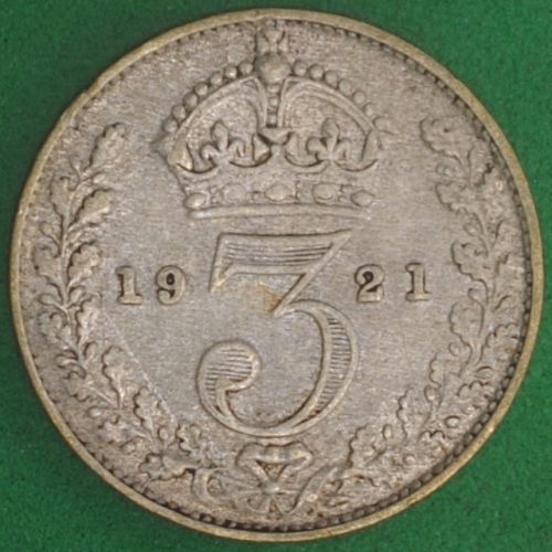 1921 Great Britain Threepence Fine