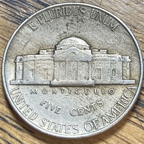 1938 Jefferson nickel in EXTREMELY FINE condition