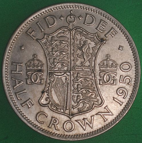 1950 Great Britain Half Crown AU
