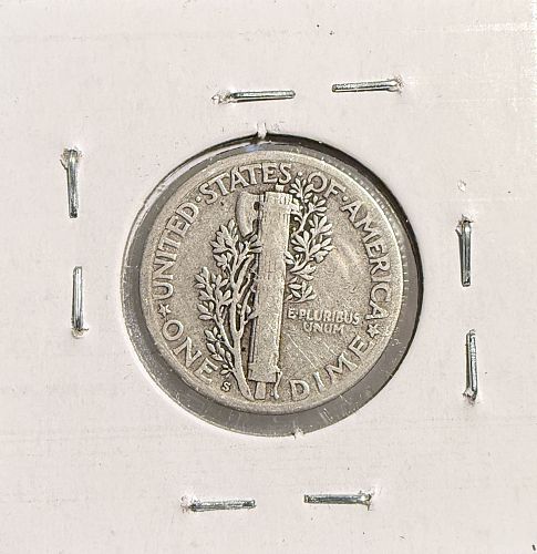 1925-S Mercury Head Dime, Circ. (13643)