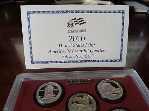 2010 United States Mint America the Beautiful Quarters Silver Proof Set