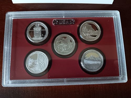 2010 United States Mint America the Beautiful Quarters Silver Proof Set