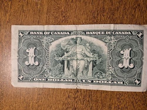 1937 Canada One Dollar Currency