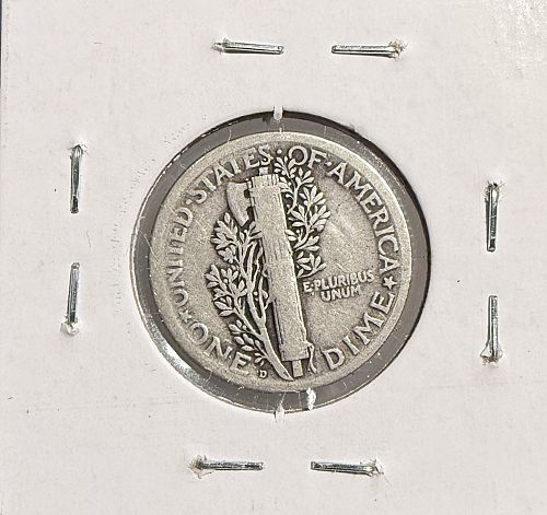 1918-D Mercury Head Dime, Circ.(13623)