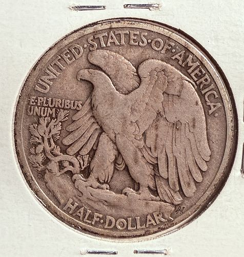 1929-D Walking Liberty Half Dollar, Circulated. (13769)
