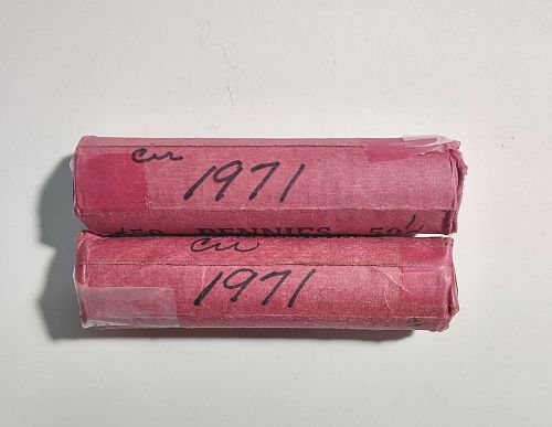 1971 P Circulated Lincoln Cent Rolls