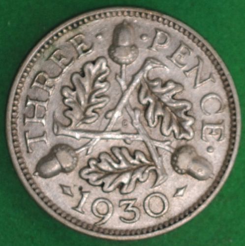 1930 Great Britain Threepence VF