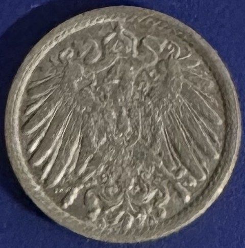 Germany - Empire - 1909 A (Berlin mint) - 5 Pfennig [#2] (5,797,000 minted)