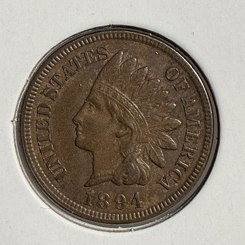 1894 Indian Head Cent, XF+. (13898)