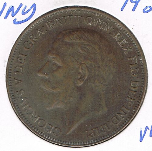 1 Penny - George V, United Kingdom, 1927