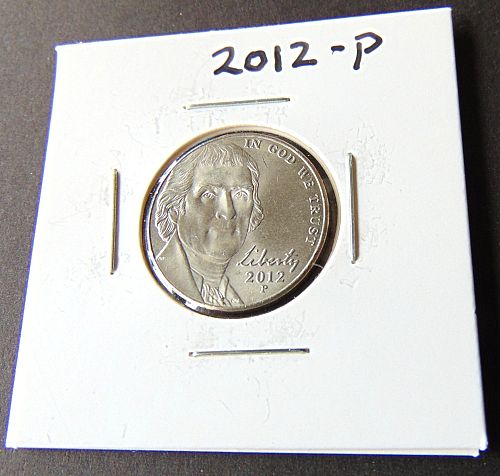 2012 P Jefferson Nickels