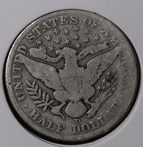 1907-D BARBER HALF DOLLAR