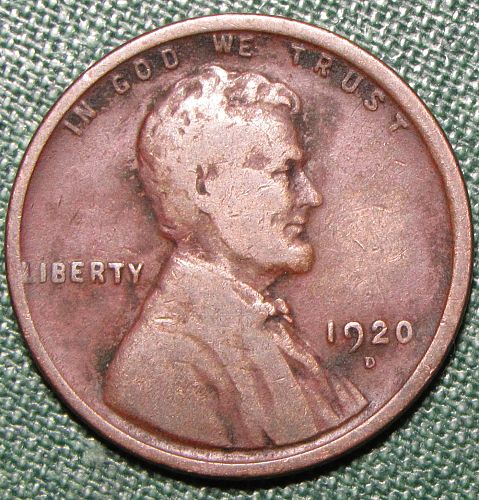 1920 D Wheat Back Lincoln Cent