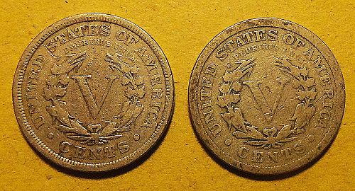 1910 P and 1911 P Liberty Nickel Lot LVNP11