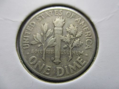 1958-D  Roosevelt Dime.  Item: 10 R58D-07.