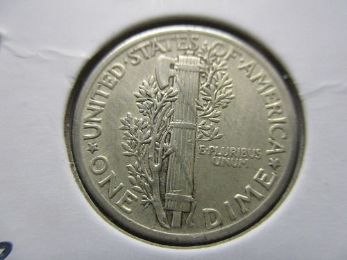 1942  Mercury Dime.  Item: 10 M42-32.