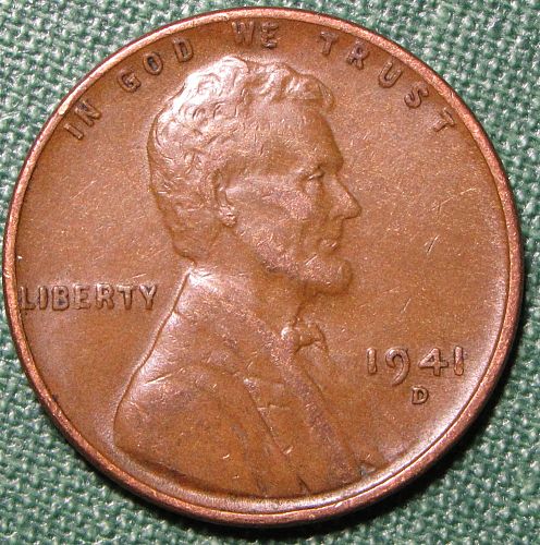 1941 D Wheat Back Lincoln Cent