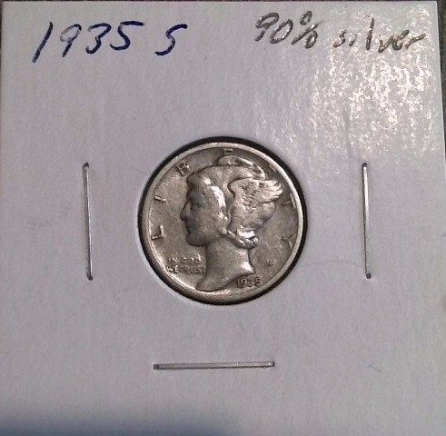 1935 S Mercury Dime