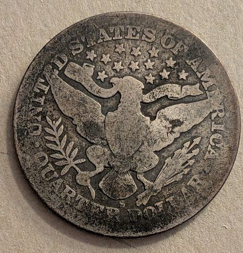 1905-S Barber Quarter