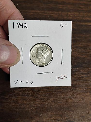 1942 mercury dime vf-20