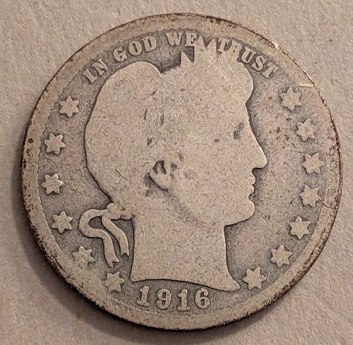 1916-D Barber Quarter