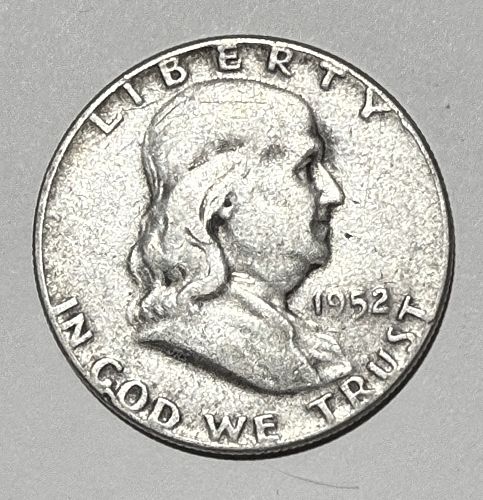 1952 P Franklin Half Dollars - VERY GOOD