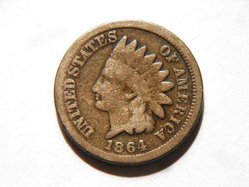 1864 Copper Nickel Indian Head Cent