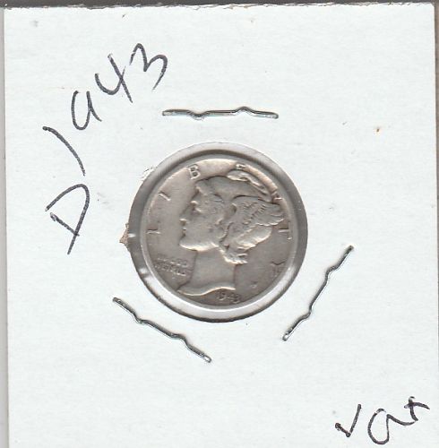 1943   D    MERCURY DIME