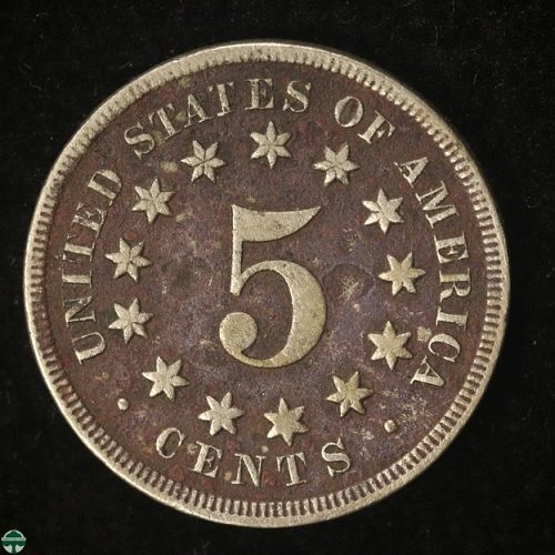 1868 Shield Nickel Very Good Details