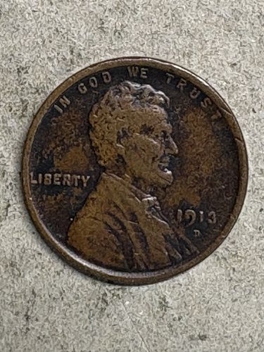 1913-D Lincoln Cent XF
