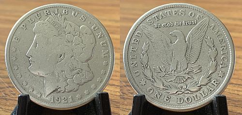 1921-D  Silver Morgan Dollars