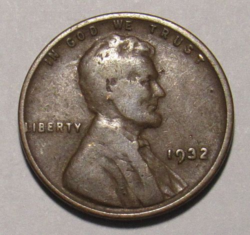 1932 P Lincoln Wheat Cent in circulated condition