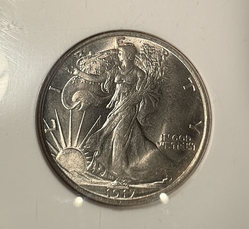 1917 Walking Liberty Half Dollar, MS63 NGC (14114)